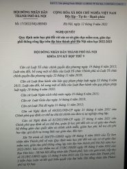 Nghị quyết 17/2022/NQ-HĐND quy định mức học phí đối với các cơ sở GDMN, GDPT công lập trên địa bàn thành phố Hà Nội năm học 2022-2023